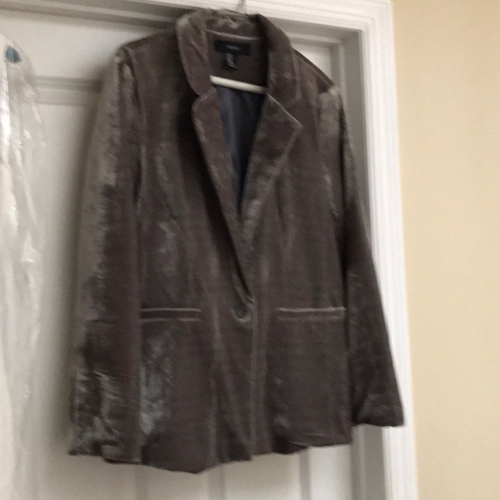Velvet grey blazer size medium